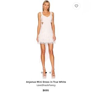 LoveShack Fancy - Anjanue Mini Dress in True White